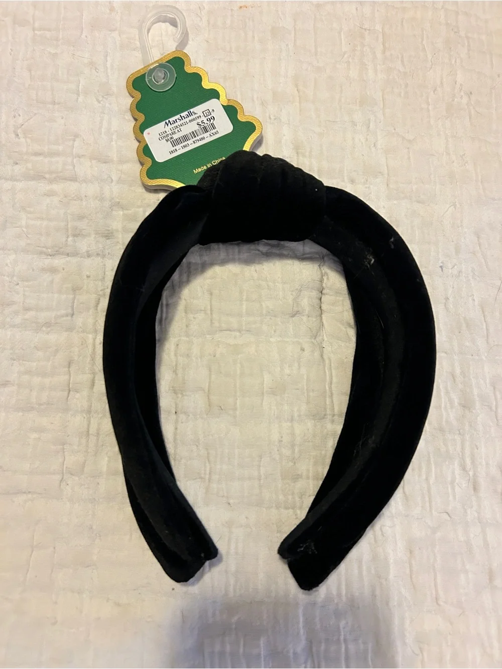 6-Piece Headband & Hair Clip Bundle Velvet Plaid Knotted Mixed Styles